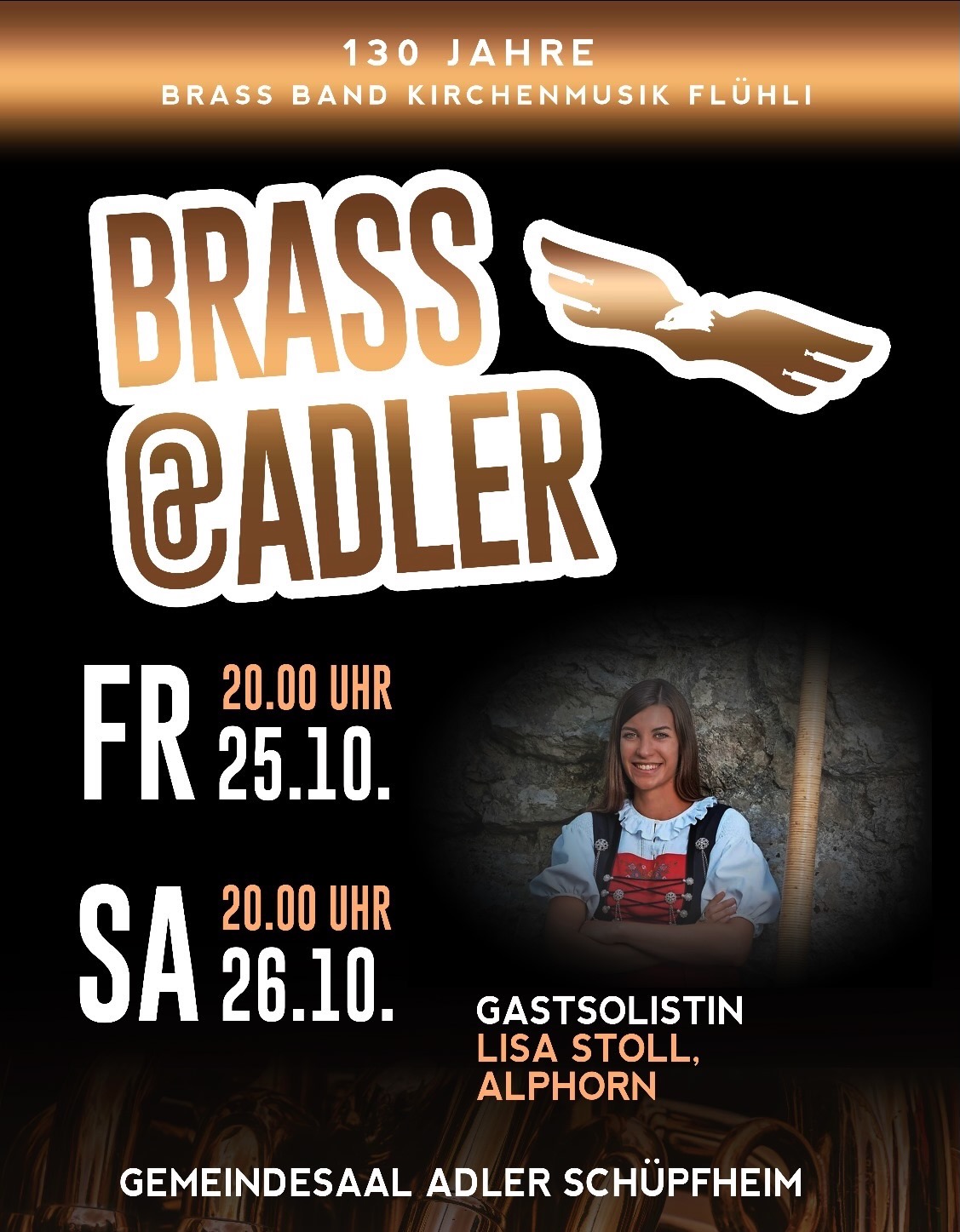 Konzertflyer Brass@Adler